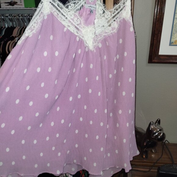 Lavender Polka Dot Top - Picture 3 of 3